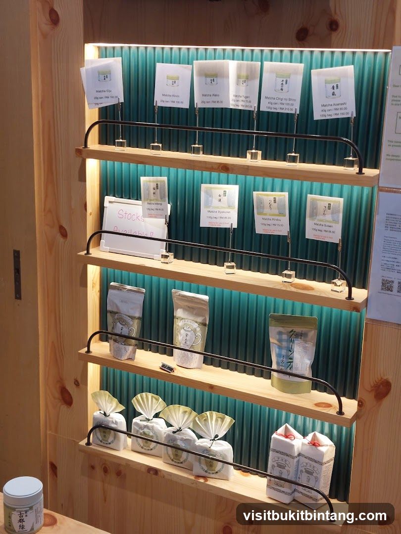 Matcha Tea Display