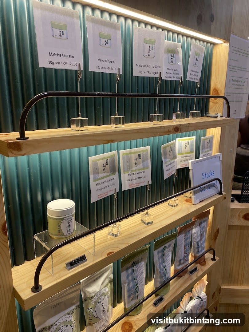 Matcha Products Display