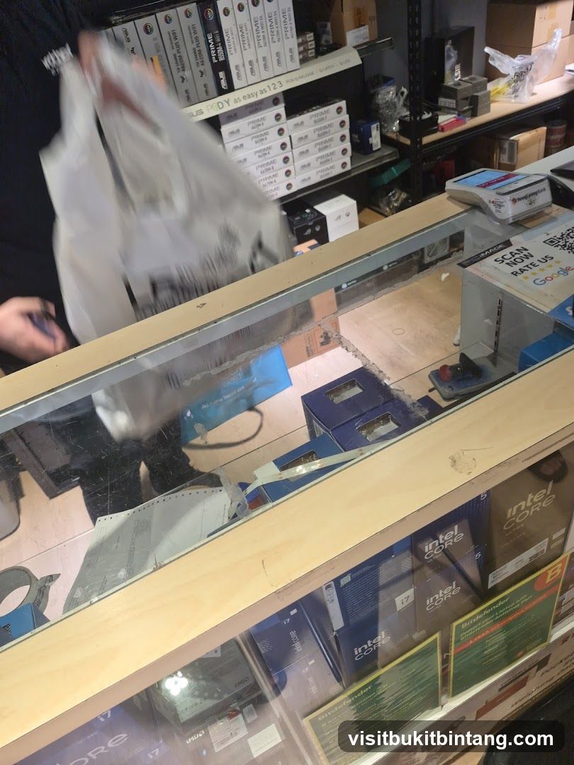 Computer Parts Store Counter