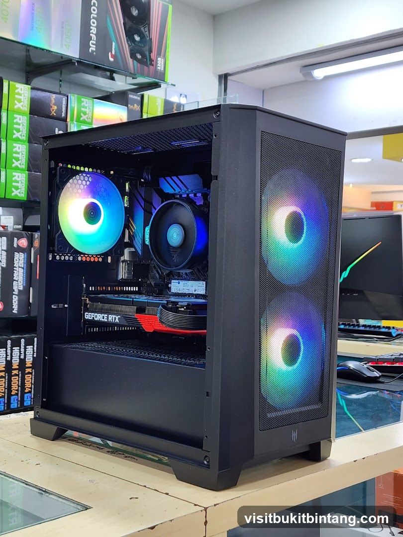 Computer Case with RGB Fans