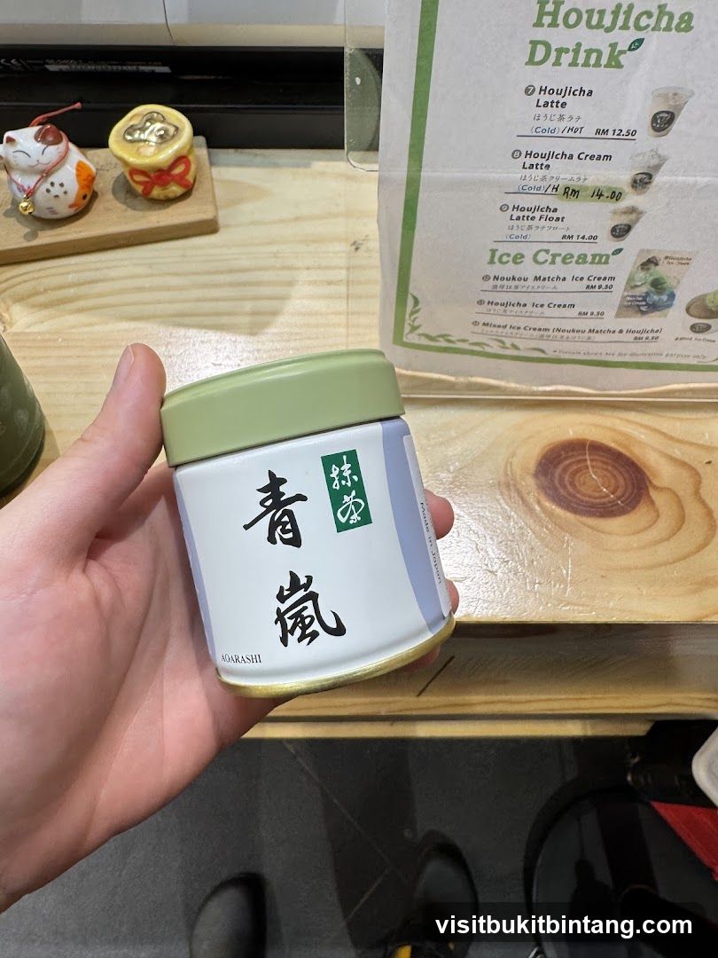 Houjicha Menu and Product