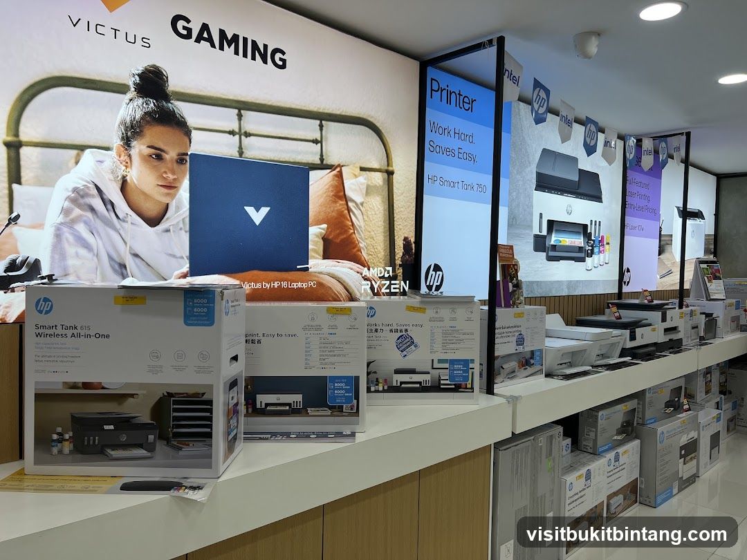 HP Printer and Laptop Display