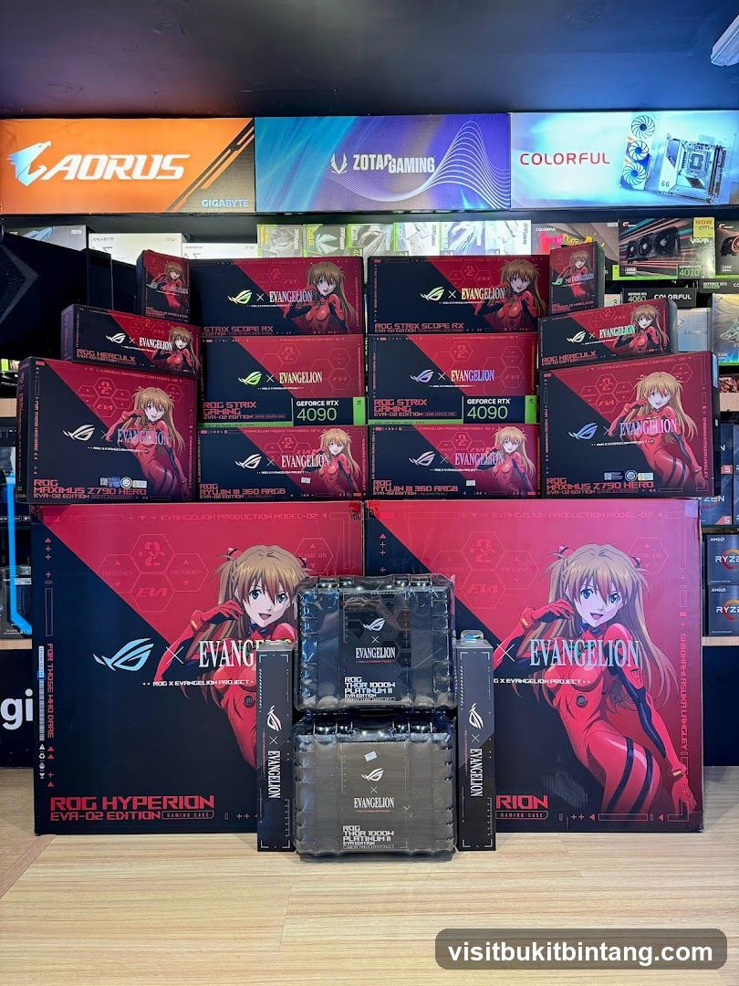 Computer Components with Evangelion Theme