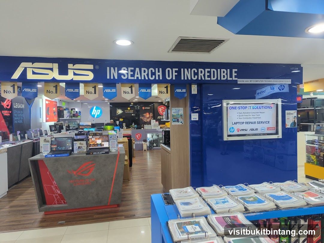 Computer Store with ASUS Branding