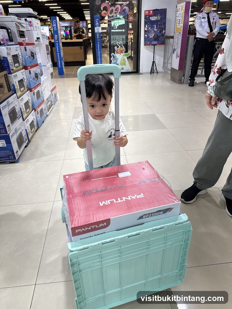 Child with Printer Box