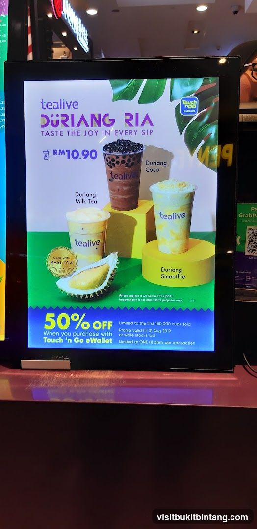 Tealive Durian Promotion