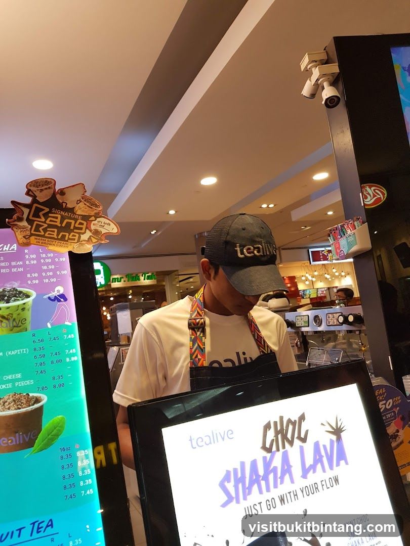 Tealive Staff and Menu
