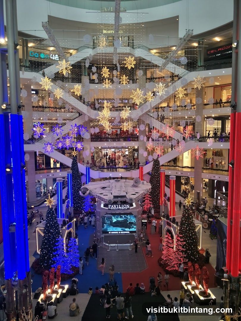Mall Interior Decorated for Holidays