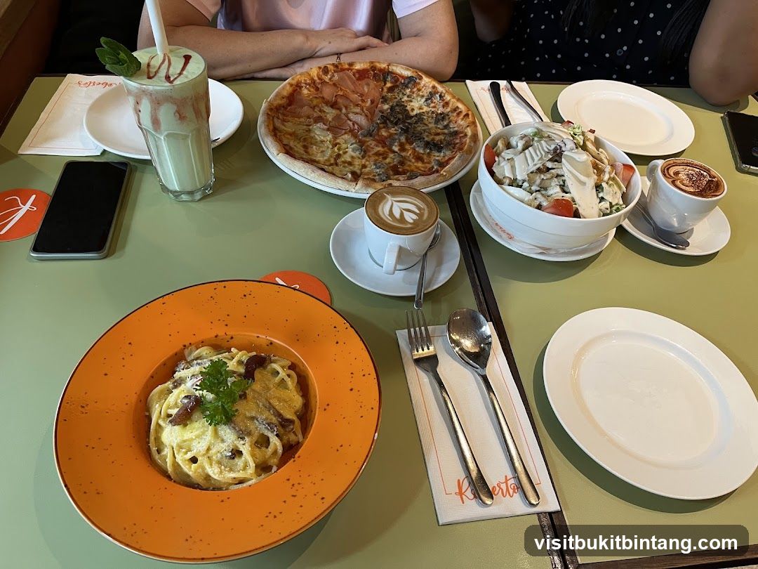 Table with Food and Drinks