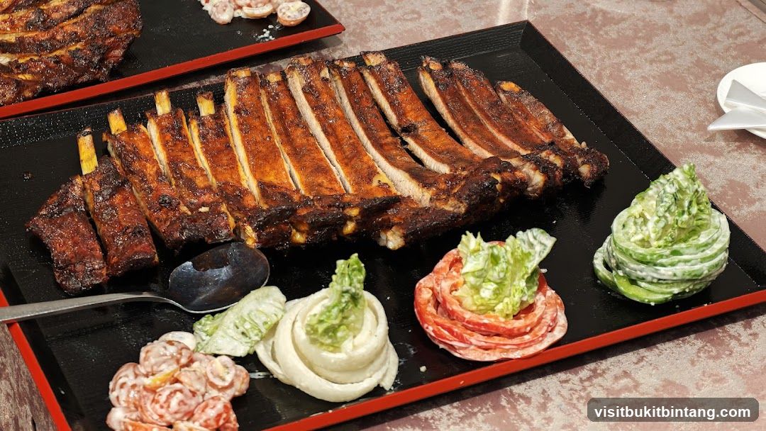 Rack of Ribs with Side Salads