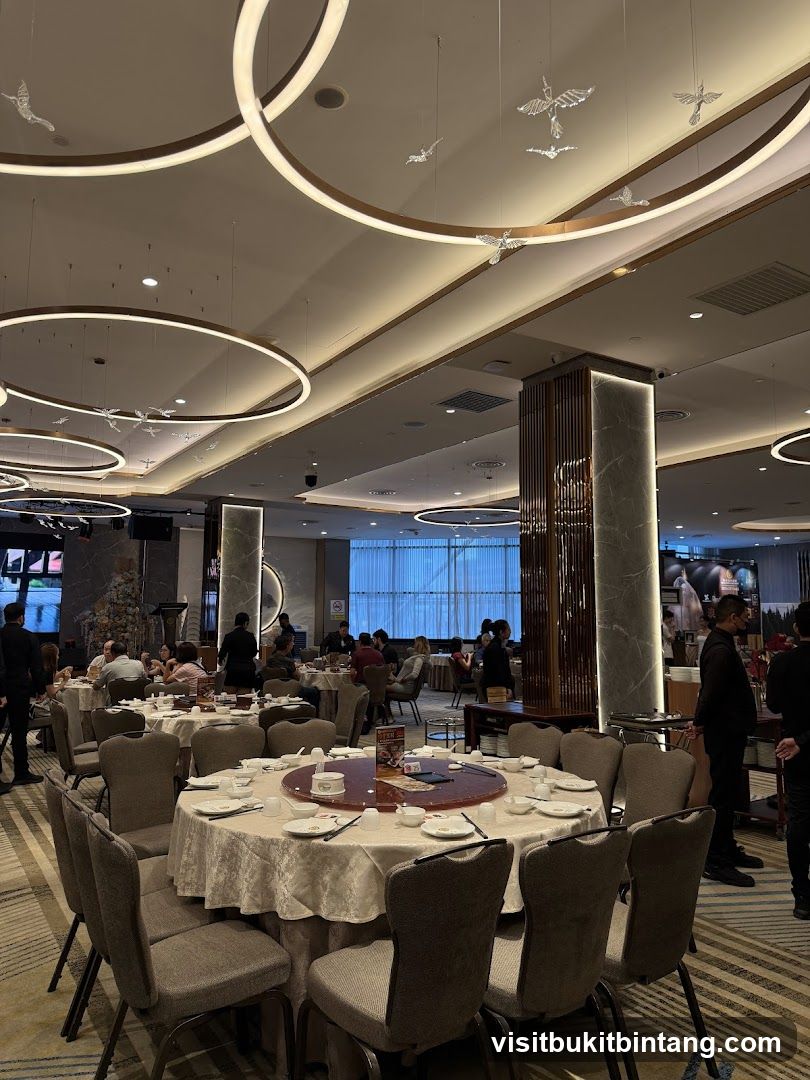 Restaurant Interior with Round Tables