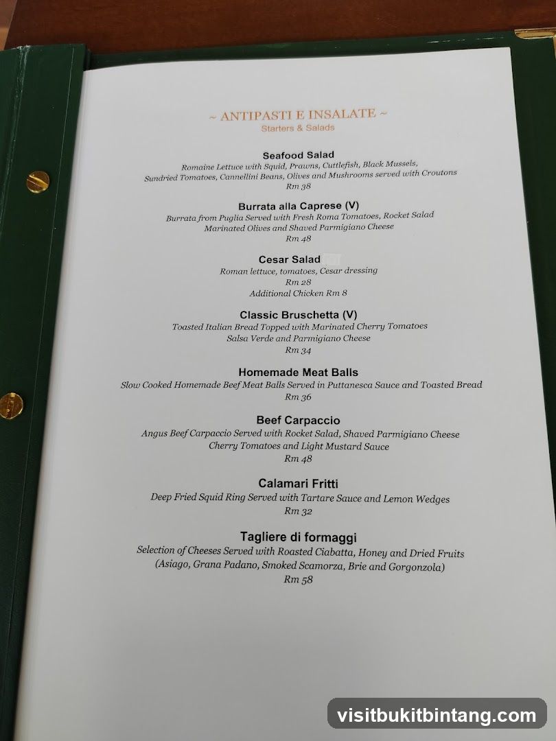 ANTIPASTI E INSALATE ~ Starters & Salads