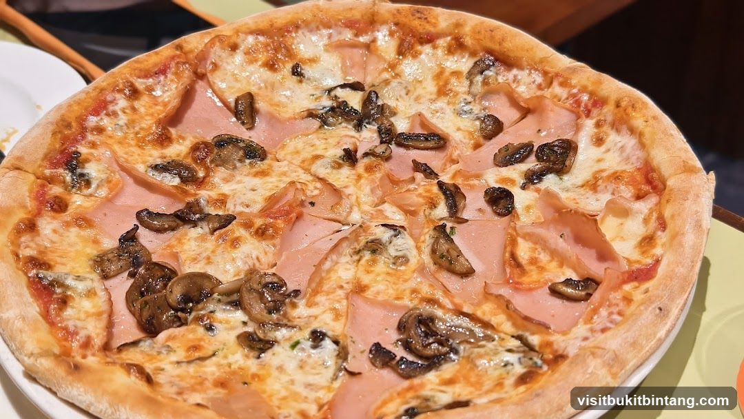 Ham and Mushroom Pizza