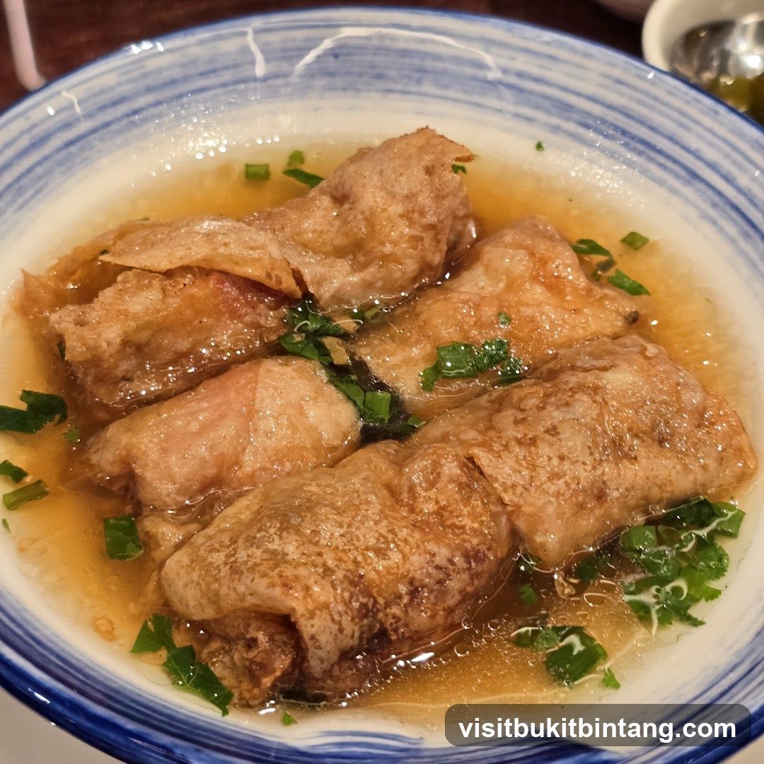 Fried Tofu Rolls in Broth