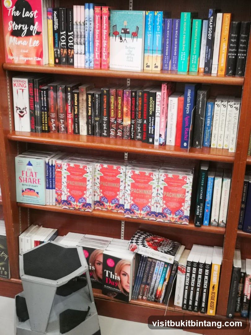 Books on shelves