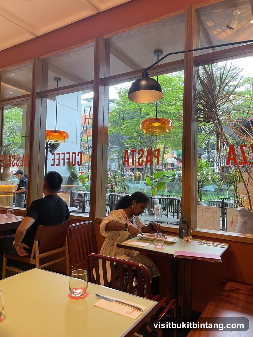 Restaurant Interior with Diners