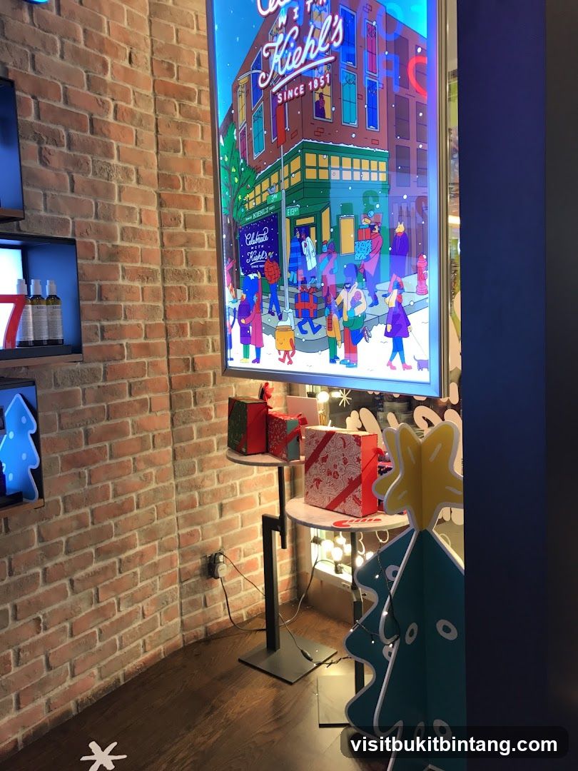 Kiehl's Holiday Display