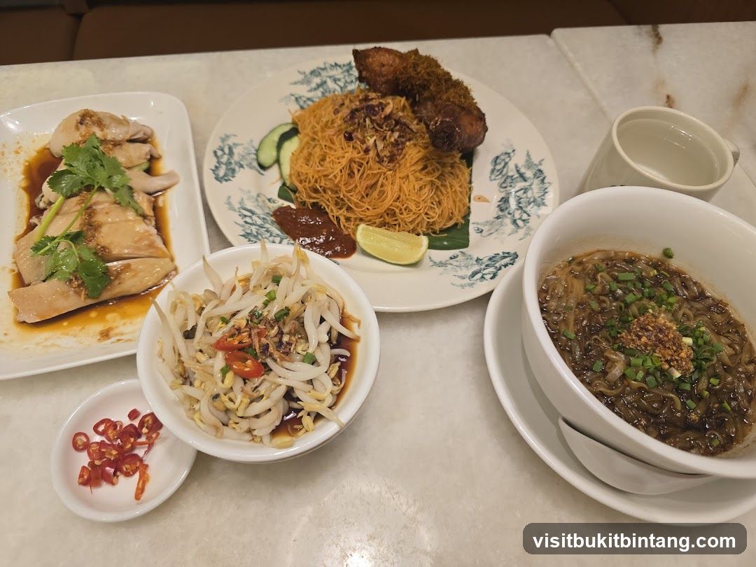 Hainanese Chicken Rice and Noodles