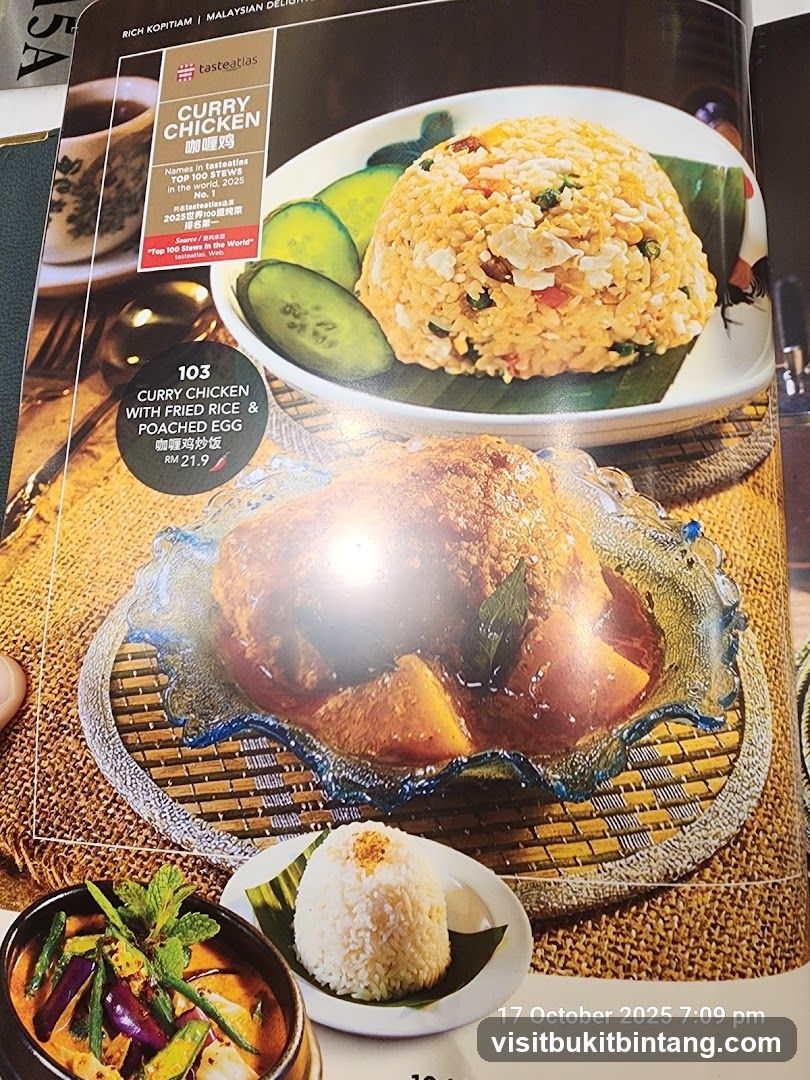 Curry Chicken with Fried Rice & Poached Egg
