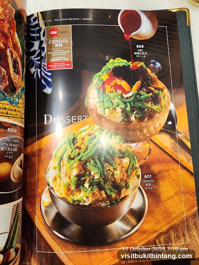 Dessert Menu