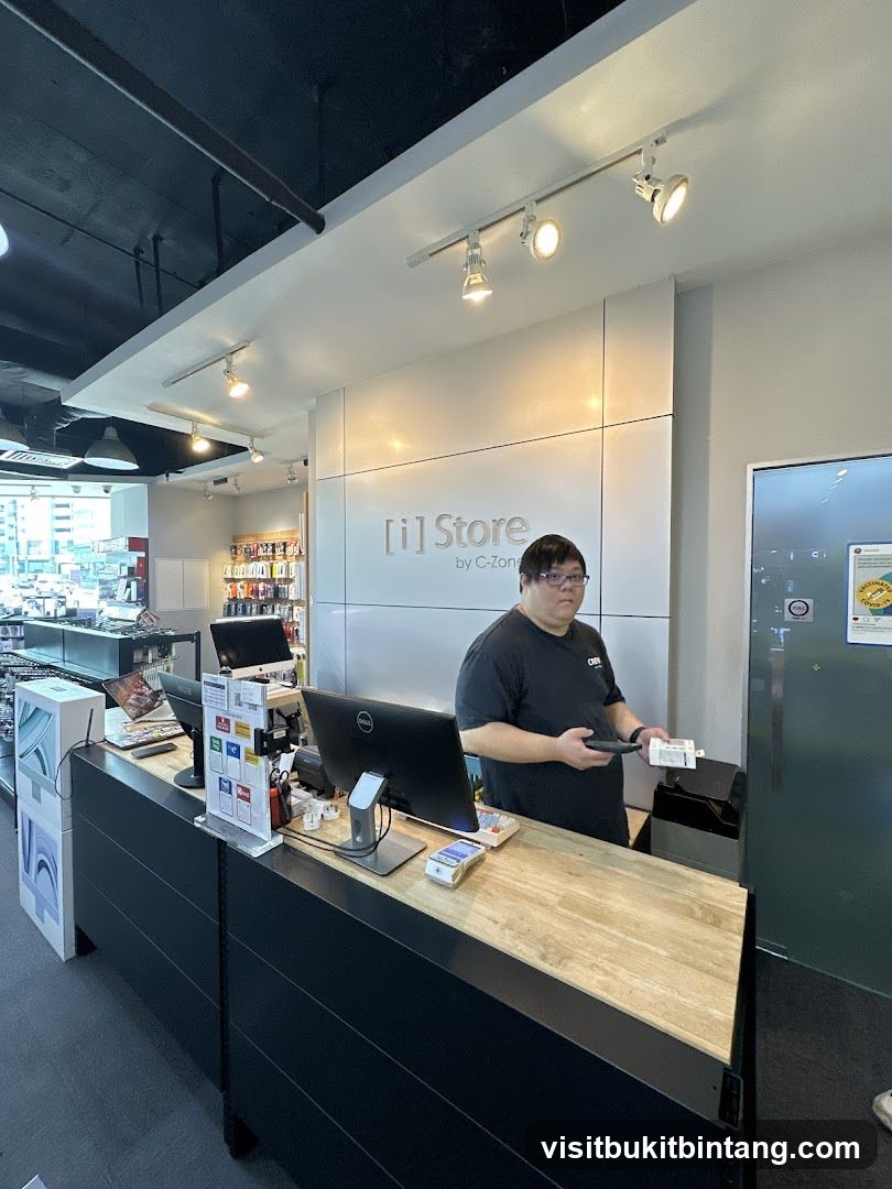Store Counter with Employee