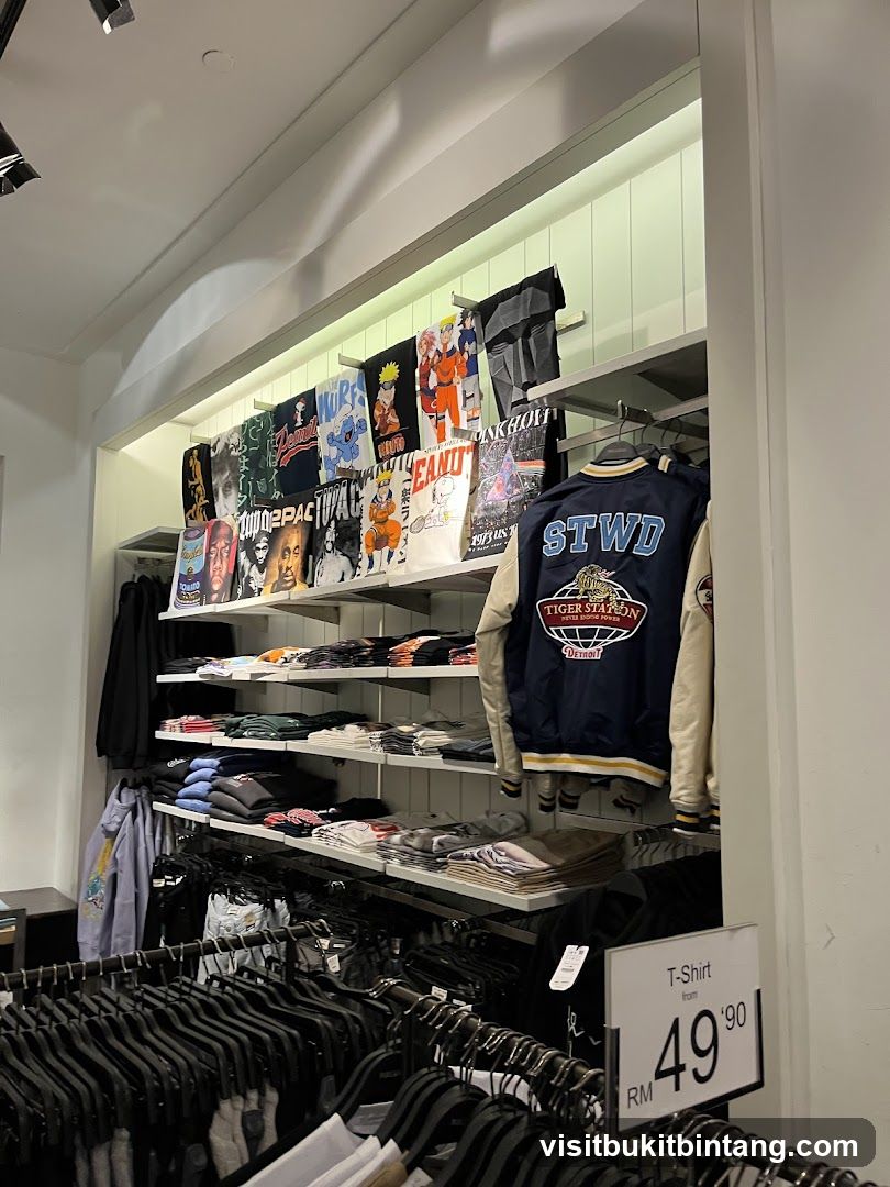 T-shirts and Jackets Display