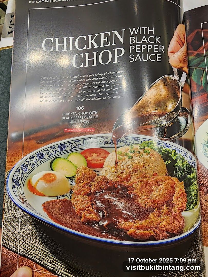 Chicken Chop with Black Pepper Sauce
