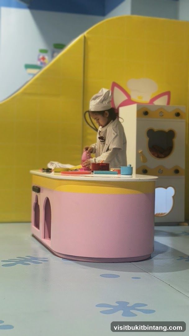 Child playing chef
