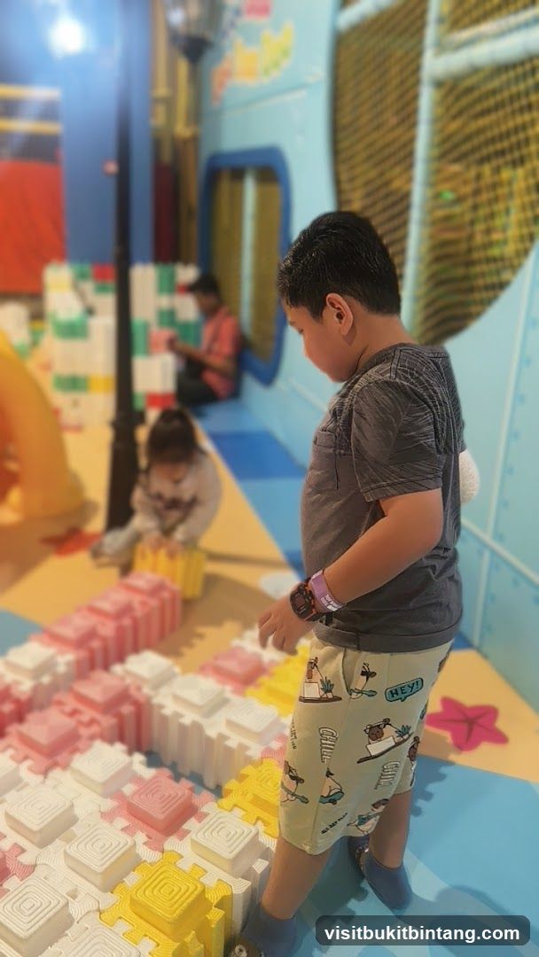 Children Playing with Building Blocks