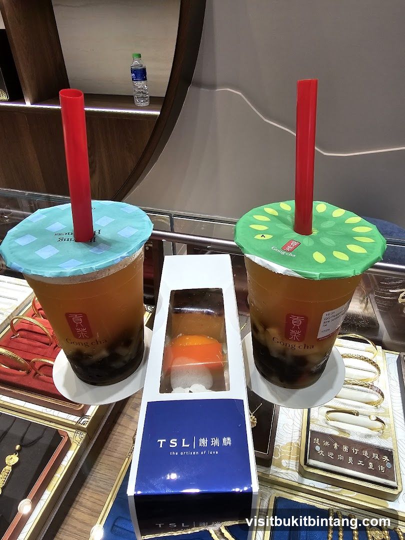 Gong Cha Drinks and TSL Jewelry