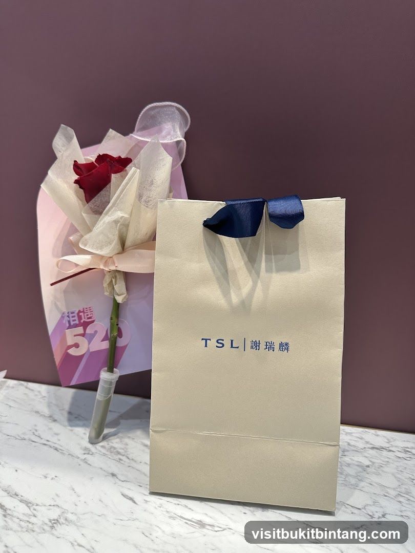 TSL Gift Bag and Rose