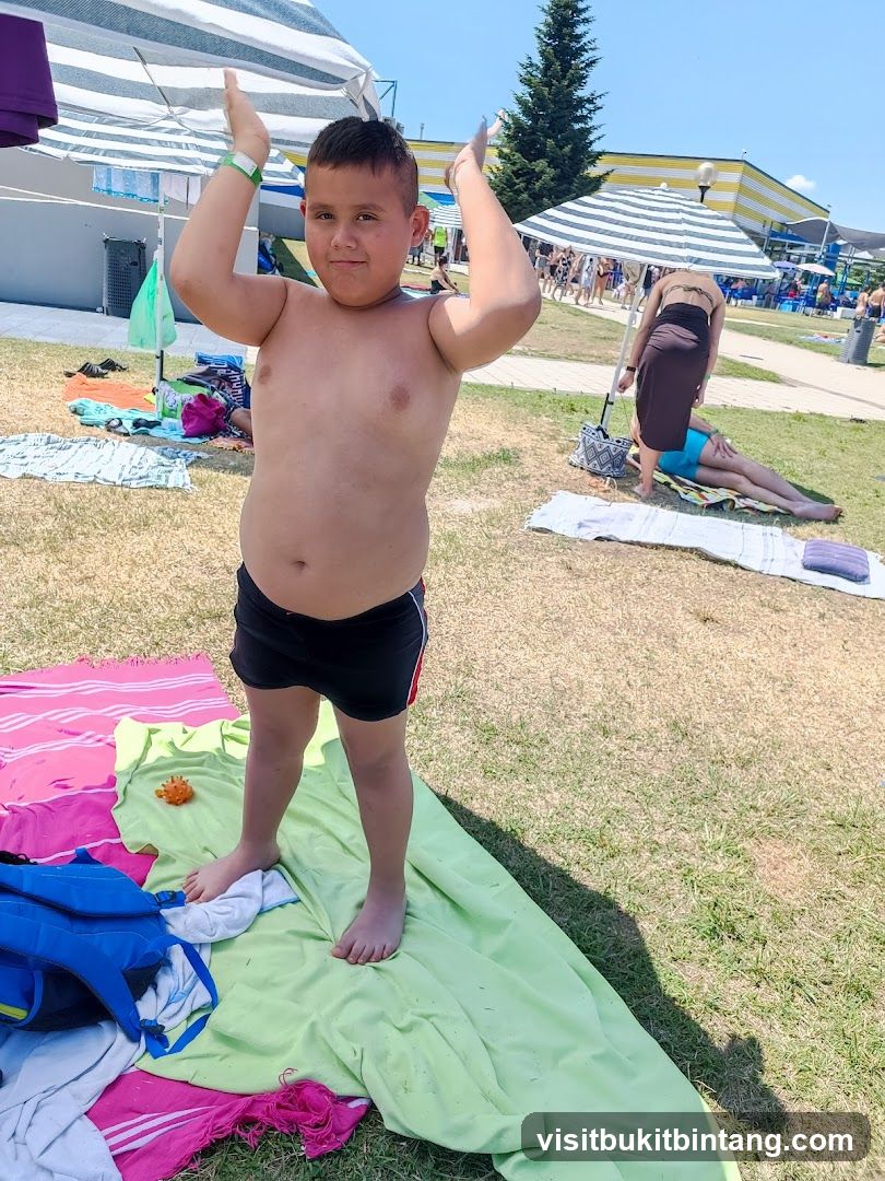 Boy at the water park