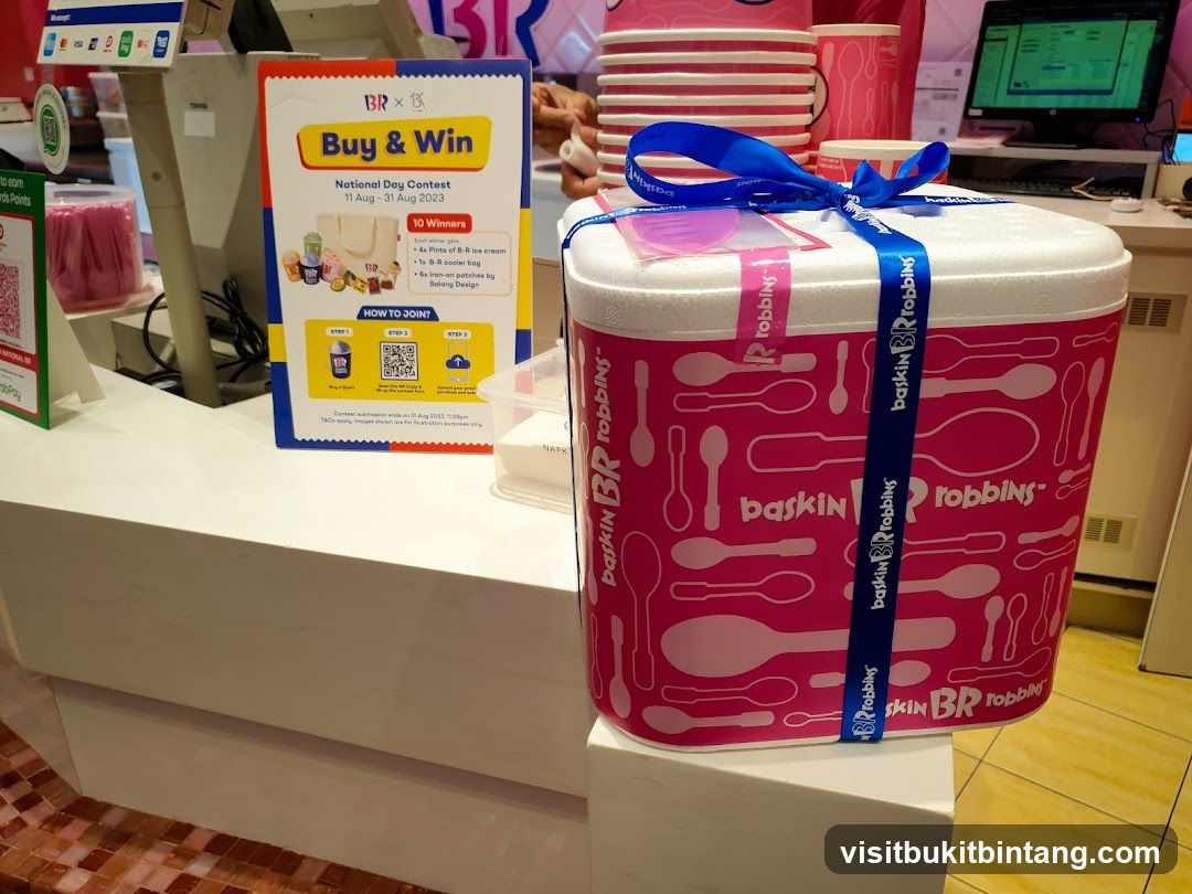 Baskin Robbins Buy & Win Contest Display
