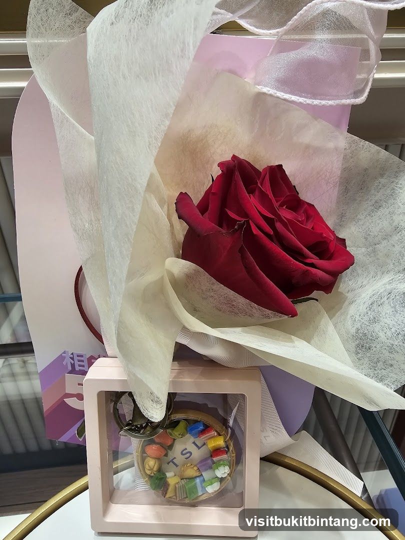 TSL Keychain with Rose