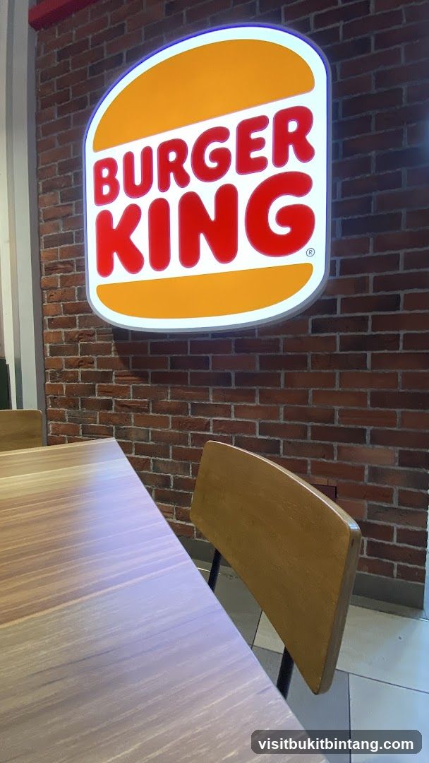 Burger King Logo and Seating Area