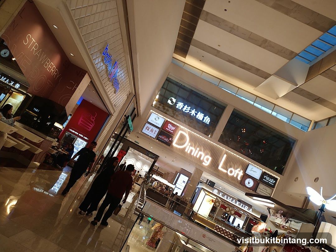 Mall Interior with Dining and Shops