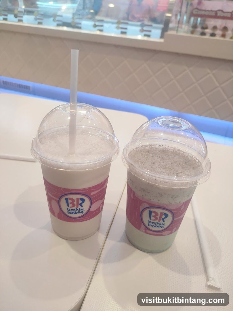 Baskin Robbins Milkshakes