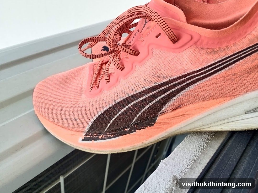 Worn Running Shoe