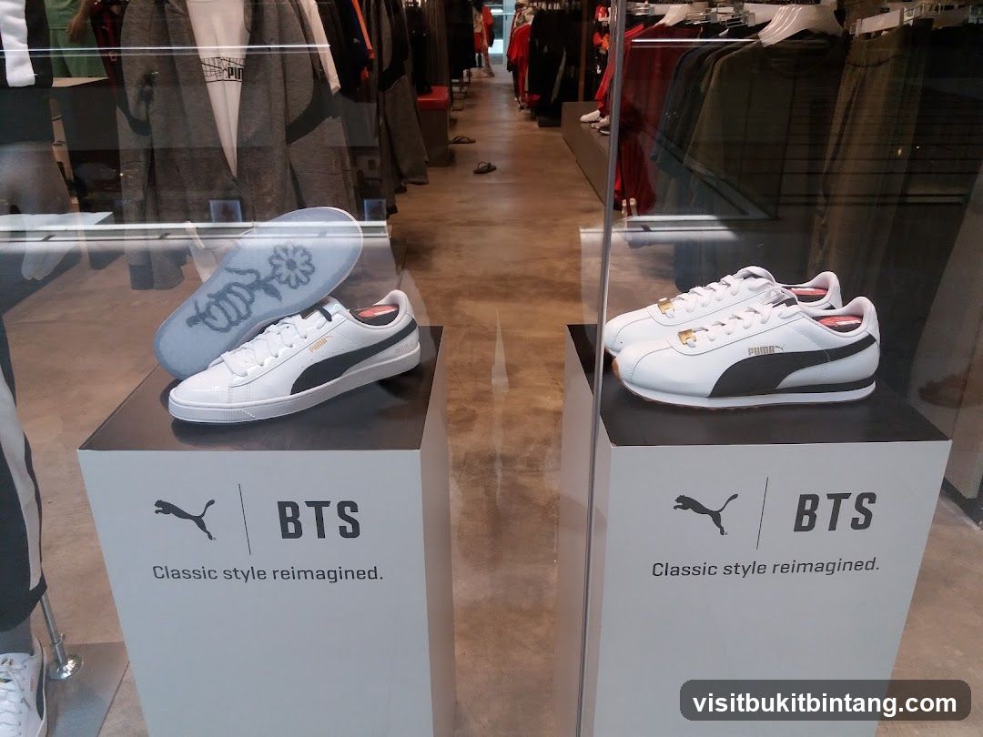 BTS Puma Sneaker Display