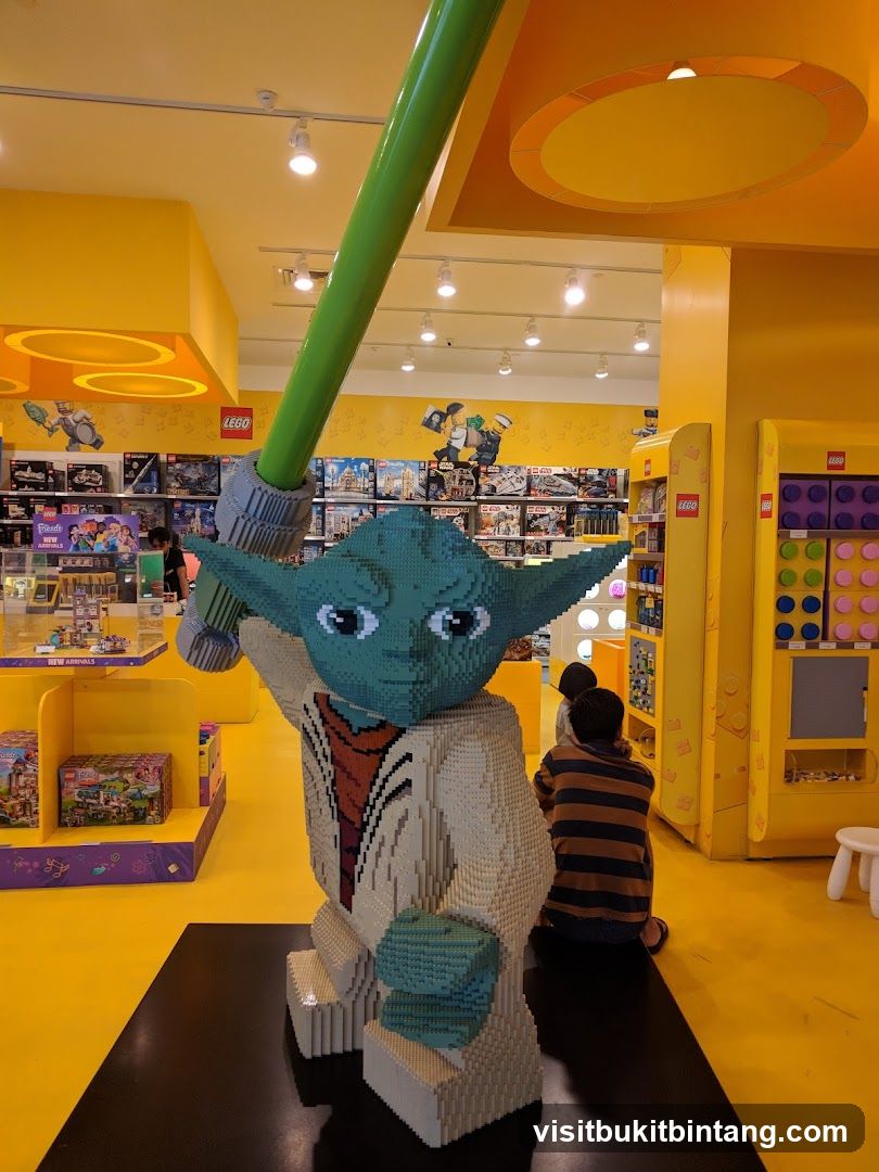 Lego Store Interior with Yoda Figure