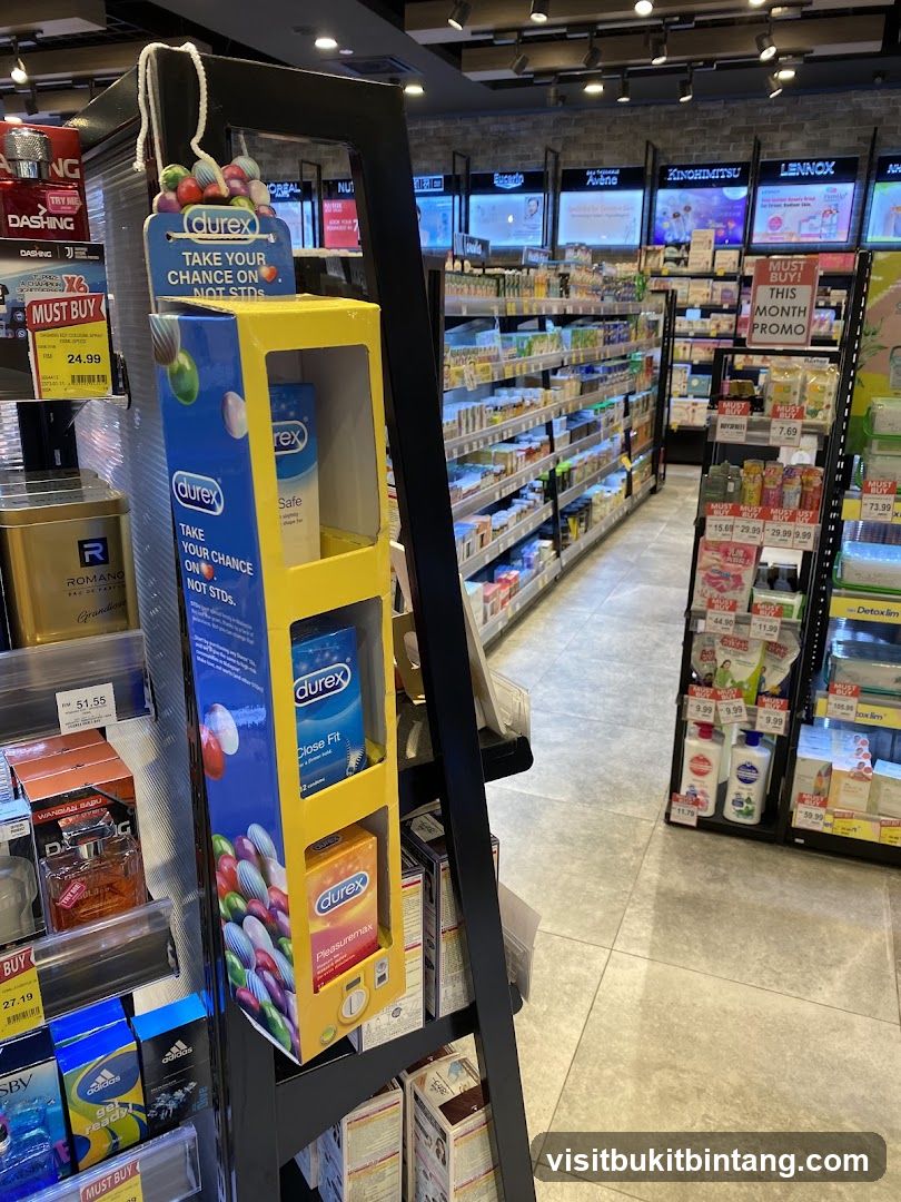 Durex Condom Display in Store