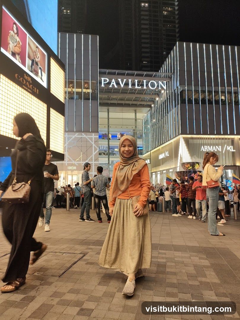 Night scene at Pavilion shopping area