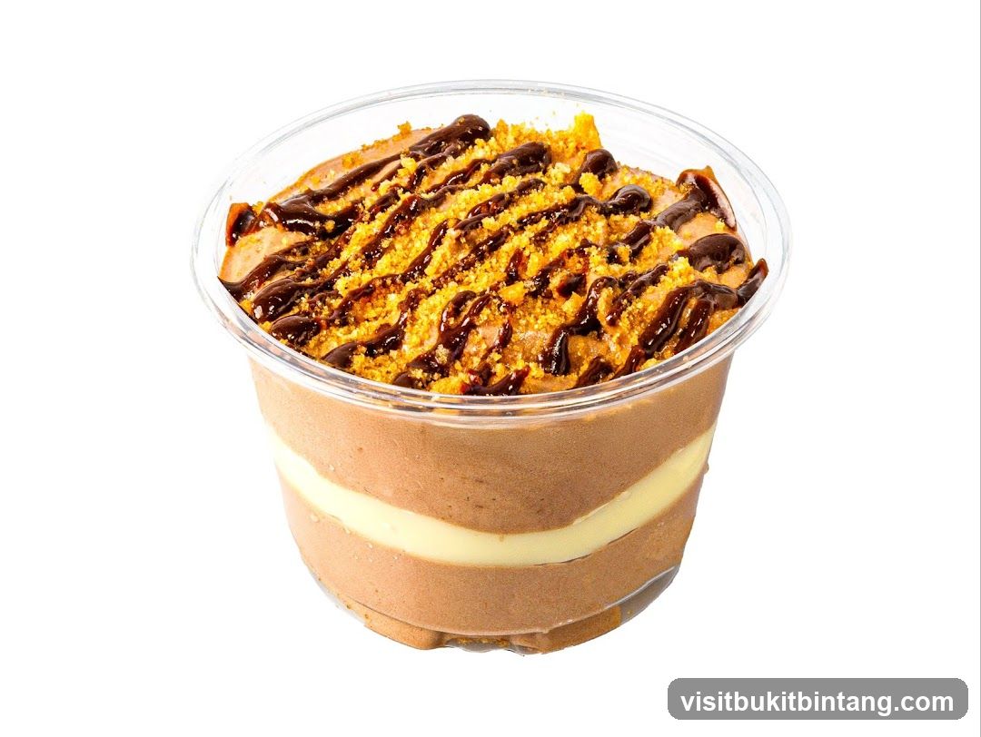 Dessert in a clear plastic cup