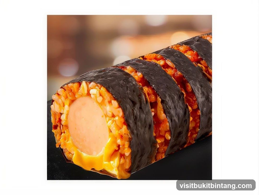Kimbap with Sausage and Cheese