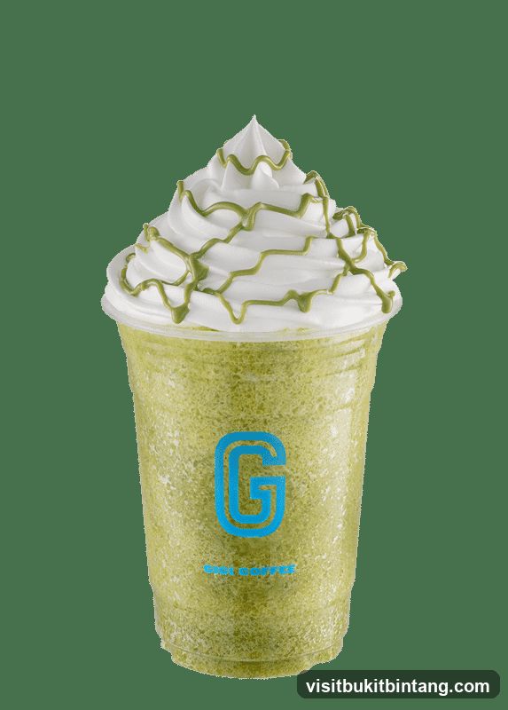 Green Frappuccino with Whipped Cream