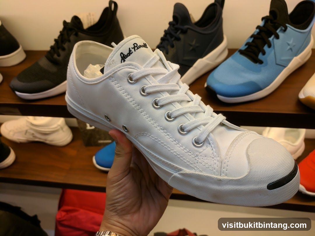 White Converse Jack Purcell Sneakers