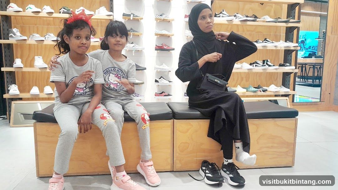 Family in a Shoe Store