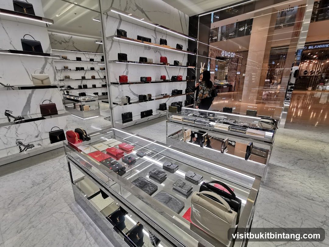 Luxury Handbag Display Interior