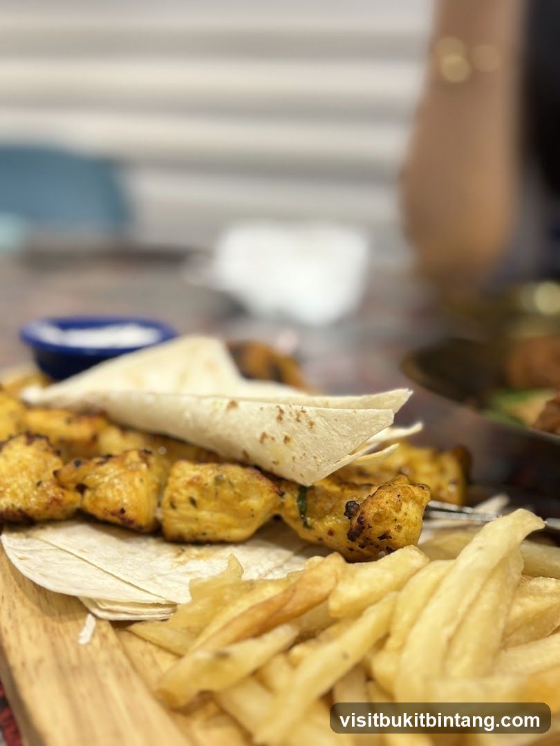 Chicken Skewers with Fries