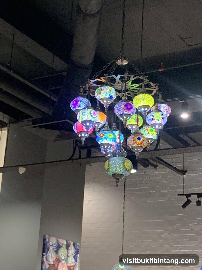 Colorful Mosaic Chandelier